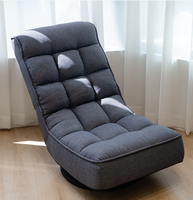 Chaise de jeu pivotante pour sol dur, rotation à 360 degrés, inclinable, avec support lombaire, coussin en mousse, fonctionnement manuel, pour la maison