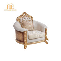 High-End Luxus Schnitts ofa Set Möbel Französisch Stil Massivholz Klassische Wohnzimmer Sofas