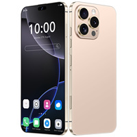 Nouveau Téléphone 16 Pro Max Version Débloquée 2025 – Smartphone 6,8 Pouces 4G 5G Double SIM 8 Go + 512 Go, Appareil Photo 64 MP, Avec Logo