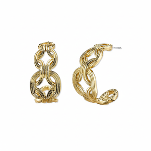 Orecchini a cerchio color oro | 2028 - Product Image 1