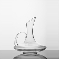 Carafe à vin rouge en verre sodocalcique sans plomb, best-seller, classique, avec poignée, capacité 1800 ml, certifiée LFGB, soufflée à la machine pour