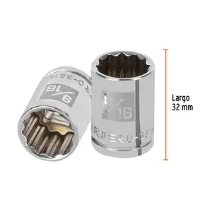 Boîte de 6 douilles à 12 points de 9/16 po, entraînement 3/8 po, TRUPER - Product Image 3