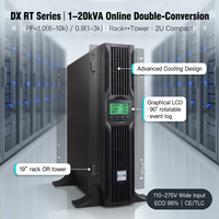 ИБП Eaton DX RT 1кВт, 2кВт, 3кВт, 6кВт, 10кВт, 40–70 Гц, однофазный, напольный/настольный, 220В, для лабораторий и высокоточных приборов