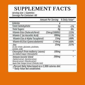 Gummies de chlorophylle personnalisées avec mélange stimulant l'immunité pour la gestion du poids – Gummies de chlorophylle à la pomme - Product Image 6