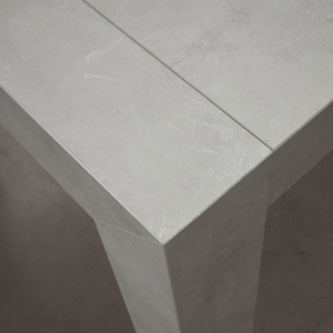 Beatrice <b>Extendable</b> <b>Dining</b> <b>Table</b> 140x90 CEMENT GREY Melamine Finished Internal Use - Product Image 3