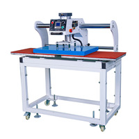 Mesin Heat Press untuk Kaos, Mesin Printer Pneumatik Dua Stasiun untuk Pakaian 16x24 Harga Terjangkau 220V mesin printer flatbed