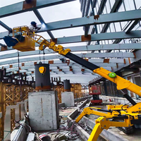Mini-grue araignée télescopique hydraulique mobile de 2 tonnes, certification ISO CE, portée de levage de 7 m, moteur Yanmar, modèle SS3.0, pour petite station d'assemblage en usine