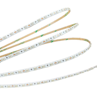 Carte PCB ultra étroite 2.7mm de largeur DC5V/12V WS2812-2020 160LEDs/m bande lumineuse RGBIC adressable individuellement IP20