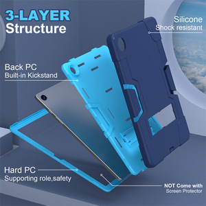 Custodia in Silicone Antiurto <span class=keywords><strong>3</strong></span> in 1 per Samsung <span class=keywords><strong>Galaxy</strong></span> Tab A9 Plus 2023 11 Pollici X210 X216 X218 A11 Plus 2025 con Supporto - Product Image 3
