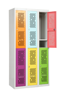 Nouveau modèle Armoire de rangement multi-portes en treillis métallique Multicolore en acier inoxydable Armoire de rangement en treillis métallique Colonne