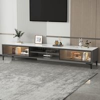 Panneau Rock meuble TV salon ménage crème suspendu meuble TV type de sol table basse combinaison rectangle