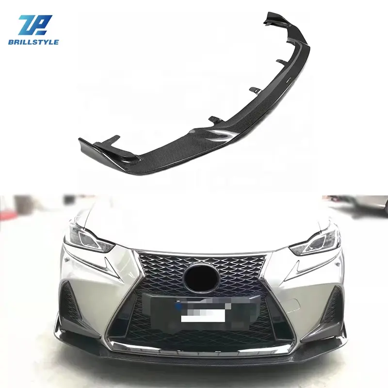 Kit de corpo de fibra de carbono, colher dianteiro para lábios para lexus is250 is300 sport 2017-2018