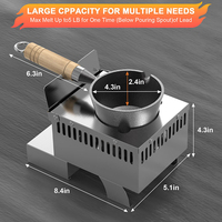 6 Lbs Plomb Melting Pot pour la pêche 3Qts Poids Moules & Bullet Casting Moules Kit Soudage & Soudure Fournitures