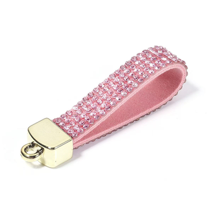 Wholesale Handcrafted Luxury-Style Rhinestone Keychains-Eco-Friendly Rectangle Shape UV Printing-Creative Car Key Chains <b>Gifts</b> - Product Image 2