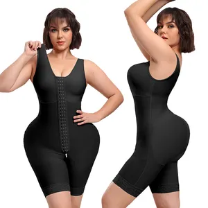 Women Postpartum One Piece Belly Control Butt Lifter Full Body Plus Size High Compression Garments Faja Shapewear For Women