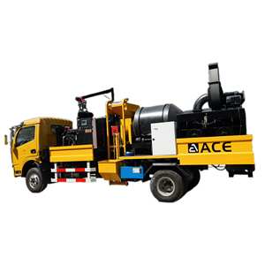 รถผสมปูนซ่อมถนนเคลื่อนที่ขนาดเล็ก รุ่น Made Mobile Mini Mixing Plant พร้อมระบบรีไซเคิลร้อน สำหรับซ่อมหลุมบ่อ  น้ำหนัก 6 ตัน 6000 กก. และ 7 ตัน 7000 กก.  มีจำหน่าย - Product Image 1
