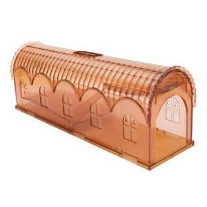 Piège à souris sans cruauté en plastique réutilisable design de mode attrape-rongeur sans poison avec trous d'air pour une lutte antiparasitaire intérieure sûre - Product Image 1