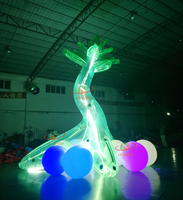 Structures gonflables lumineuses LED personnalisées Aoqile, effets lumineux dynamiques pour l'entrée des parcs d'attractions, aménagement paysager pour les événements