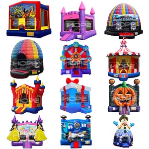 Commercial party PVC blow up jumping castle inflatable 18 oz tic toc spacewalk bounce house for kids