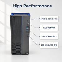 Komputer Desktop Hygon 3350 3.0GHz 16GB 256G NVME SSD 2GB GPU Independen Layar 23.8 Inch Tersedia dalam Jumlah Besar Layanan OEM