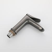 Vente directe d'usine Robinets de lavabo gris en laiton personnalisés Robinets de salle de bain Robinets chauds et froids pour salle de bain