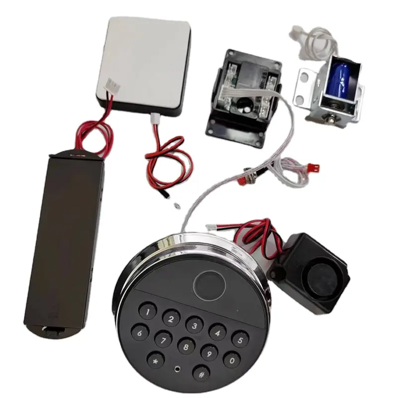 biometric fingerprint and digital key panel electronic safe lock for home safe deposit box office beach portable safe cabinet
