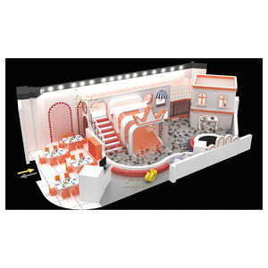 <span class=keywords><strong>Mini</strong></span> Parque Infantil Interior con Piscina de Pelotas, Casa de Juegos de Madera, Nuevo Diseño, Accesorios de Juego Suaves para Niños, Incluye Trampolín - Product Image 5