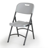 Chaises pliables en plastique HDPE portables de haute qualité en gros d'usine pour les fêtes de banquets, les événements et le camping