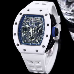 Nouvelle <span class=keywords><strong>Montre</strong></span> Mécanique Automatique pour Homme 2026, Tendance, en Céramique Blanche, Squelette, Haute Qualité, Décontractée, Polyvalente et Résistante à l'Eau - Product Image 1
