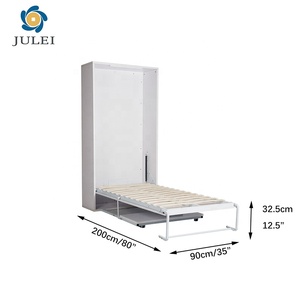 Haut confort Introduction espace moderne simplicité assemblage fermeté dissimulé <span class=keywords><strong>Type</strong></span> mécanisme <span class=keywords><strong>de</strong></span> pliage lit mural rotatif - Product Image 4