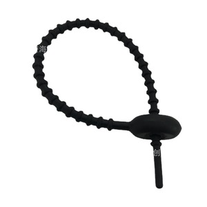 Attache-câble en caoutchouc souple, enrouleur de câble de données réutilisable, organisateur de casque, pendentif porte-clés DIY, style simple - Product Image 3