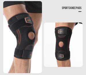 Genouillère de soutien articulée professionnelle de haute qualité pour la course à pied et le sport, avec coussinet en silicone - Product Image 3