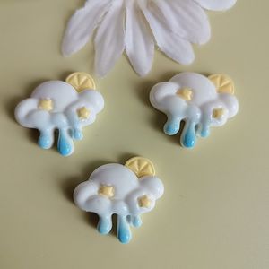 100 pièces de résine, mignonnes <span class=keywords><strong>nuages</strong></span> de dessin animé, arc-en-ciel, baguette magique, série <span class=keywords><strong>licorne</strong></span>, scrapbooking, bricolage, bijoux, pinces à cheveux, accessoires pour coque de téléphone - Product Image 4