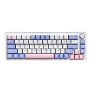 X518 Hot Swappable 2.4g Bt <b>Usb</b>-c Wired <b>Keyboard</b> Gamer Rgb Backlight Anti-ghosting Mechanical Gaming <b>Keyboard</b> With Knob - Product Image 2