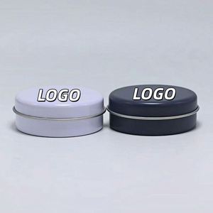 Boîtes en fer blanc rondes miniatures personnalisées pour baume à lèvres, vente en gros directe usine - Product Image 1