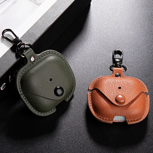 Leather Case for Apple Airpods 4 Protective Case With Keychain, Business Earphone Cover for Airpods 4 Earbuds Charging Case
