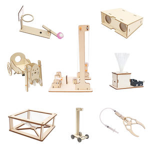 Fatti a mano 3D fai da te puzzle educativi di scienza del legno invenzioni scienza scienza giocattoli di ingegneria per bambini set di imballaggio - Product Image 1