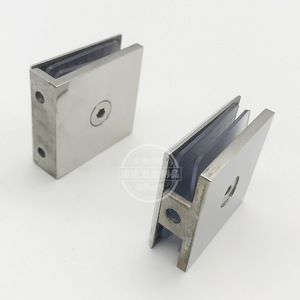 Phần cứng phòng tắm 2 lỗ 0 độ Glass sửa chữa Clip rắn thép không gỉ Glass chủ nối Clip - Product Image 2