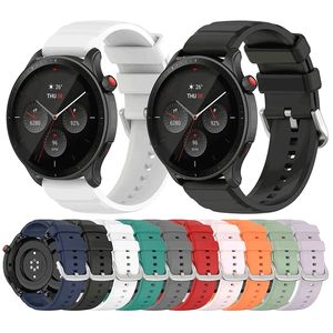 Bracelet de montre intelligente en caoutchouc souple de 22mm pour <span class=keywords><strong>Amazfit</strong></span> <span class=keywords><strong>GTR4</strong></span> 3 Bracelet de montre pour Samsung Galaxy Watch3 45mm - Product Image 1