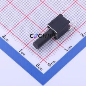 TS-1095KD-A205B3-D2 Tactile Switch Through hole-4P,6x6mm Switch Single Pole Single Throw Round Button 2.5N Through Hole - Product Image 1