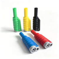 Prise banane de sécurité 4 mm, conception double usage pour insertion directe et soudage, connecteur électrique fiable fabriqué en Chine