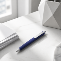 Stylo bille carré à clic, côté plat, 10g, logo personnalisé, promotionnel, vente en gros