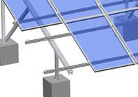 Système de montage solaire au sol pour panneaux photovoltaïques de grande taille en zone ouverte, personnalisable OEM/ODM, haute précision, formé à froid