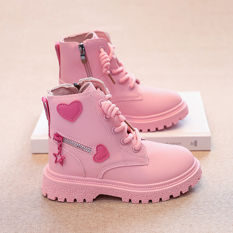Pink single boots