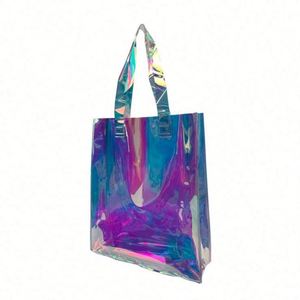 Bolsa de Compras Transparente Personalizada al por Mayor para Mujer, Bolsa de Hombro de PVC con Holograma Láser - Product Image 3