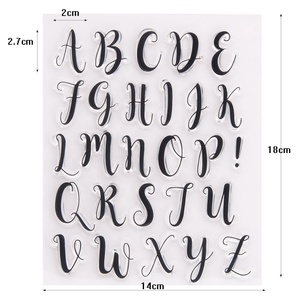 Sceau en Silicone Transparent pour Scrapbook, 26 lettres, sceau personnalisé, pour bricolage - Product Image 3