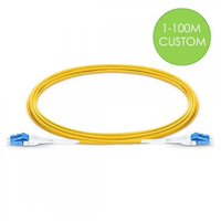 Cordon Fibre Optique Duplex LC UPC vers LC UPC UNIBOOT 1m 3.0mm LSZH Longueur Personnalisée