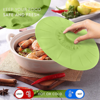Lot réutilisable de 5 couvercles anti-éclaboussures pour micro-ondes Pièces d'ustensiles de cuisine résistantes à la chaleur Couvercles de casseroles en silicone