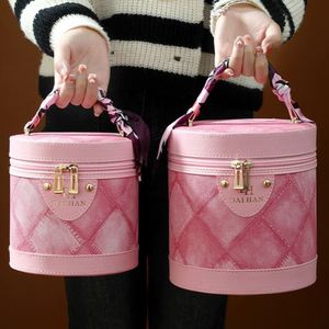 Trousse de Maquillage Grande Capacité Imperméable avec Nouveau Design Seau de Couleur Meladerma – Coffret Cosmétique Multifonctionnel pour la Vente en Gros - Product Image 4