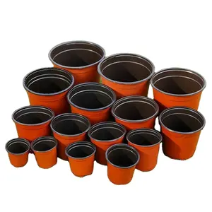 two-color nursery pot plastic pp simple flower pot creative wholesale small flower pot plant nursery gardening supplies